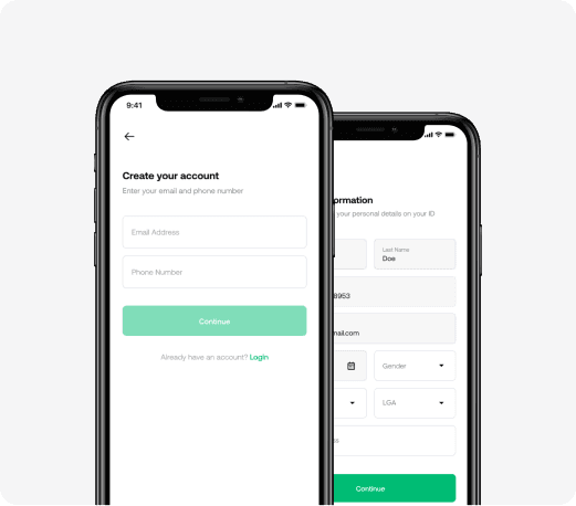 Create your account